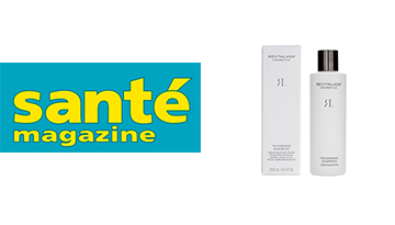 Shampooing épaississant de RevitaLash® Cosmetics paru dans Santé Magazine - Février 2022
